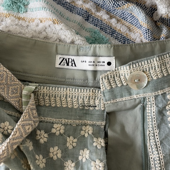 Zara embroidered pants - Picture 5 of 6